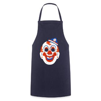 Halloween MM 1963 Clown Mask - by TitanTees - Kochschürze - Navy - Vorne - AI Model Male 185 dark (185cm)