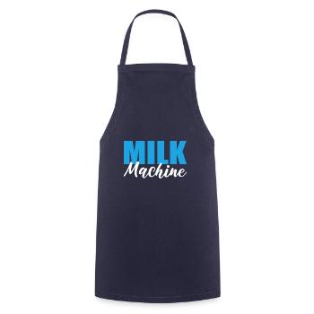 Milk Machine Breastfeeding Mother Poison - Cooking Apron - navy - Front - AI Model Male 185 dark (185cm)