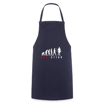 Evolution Dumbbell Dumbbell Body Building Gift - Cooking Apron - navy - Front - AI Model Male 185 dark (185cm)