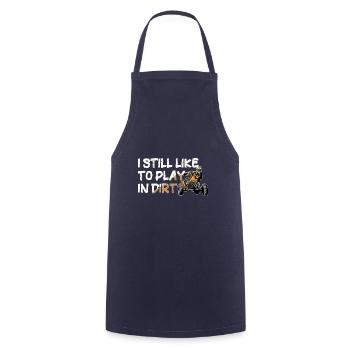 Hobbyist Gift likes to play - Cooking Apron - navy - Front - AI Model Male 185 dark (185cm)