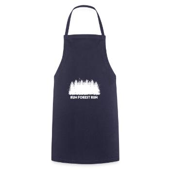 Run Forest Run Forest Ranger Funny gift - Cooking Apron - navy - Front - AI Model Male 185 dark (185cm)