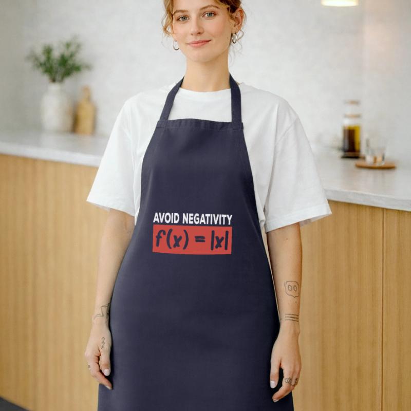 Avoid Negativity Mathematics Function Math Cooking Apron