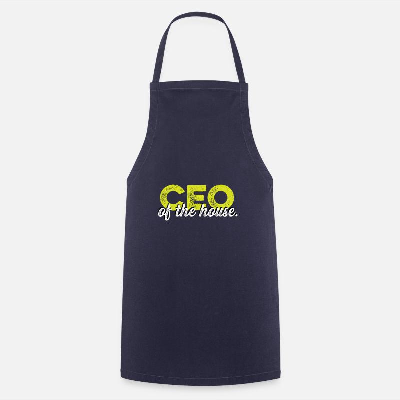 CEO des Hauses. Geschäftsmann Gift - Kochschürze - Navy