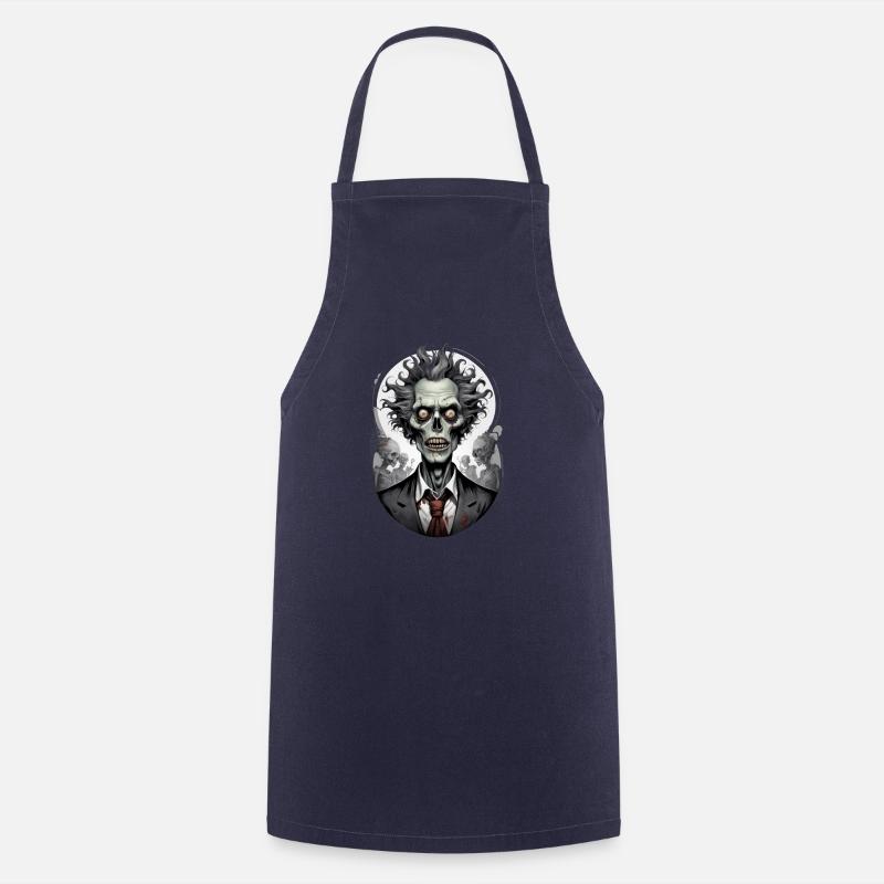 ZOMBIE en costume 3 - Tablier de cuisine - marine