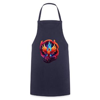Phoenix - Cooking Apron - navy - Front - AI Model Male 185 dark (185cm)