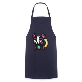 Skunk Halloween Comic Funny - Cooking Apron - navy - Front - AI Model Male 185 dark (185cm)