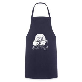 Eagle Boxer Martial Arts MMA - Cooking Apron - navy - Front - AI Model Male 185 dark (185cm)
