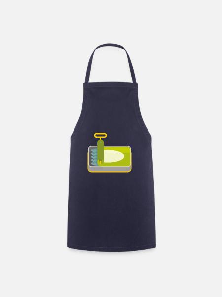 Herring Shirt | Sardines in the tin - Cooking Apron - navy