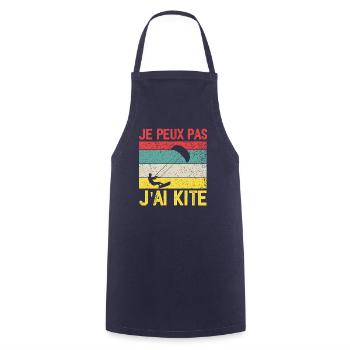 I Can't I Kite Gift Humor - Cooking Apron - navy - Front - AI Model Male 185 dark (185cm)
