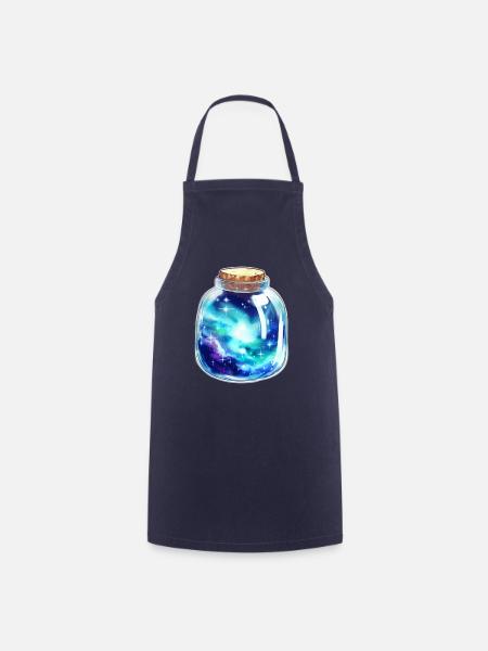 Platz in einem Glas - Kochschürze - Navy