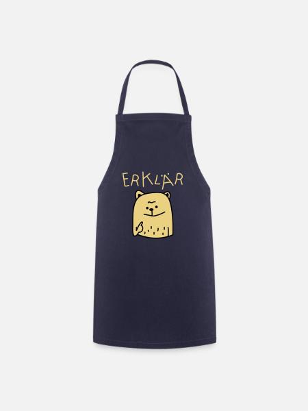 Erklär Bär (b) - Kochschürze - Navy