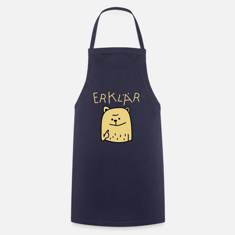 Erklär Bär (b) - Kochschürze - Navy
