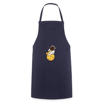 Trumpet Trumpeter Astronaut Trumpet Player - Cooking Apron - navy - Front - AI Model Male 185 dark (185cm)