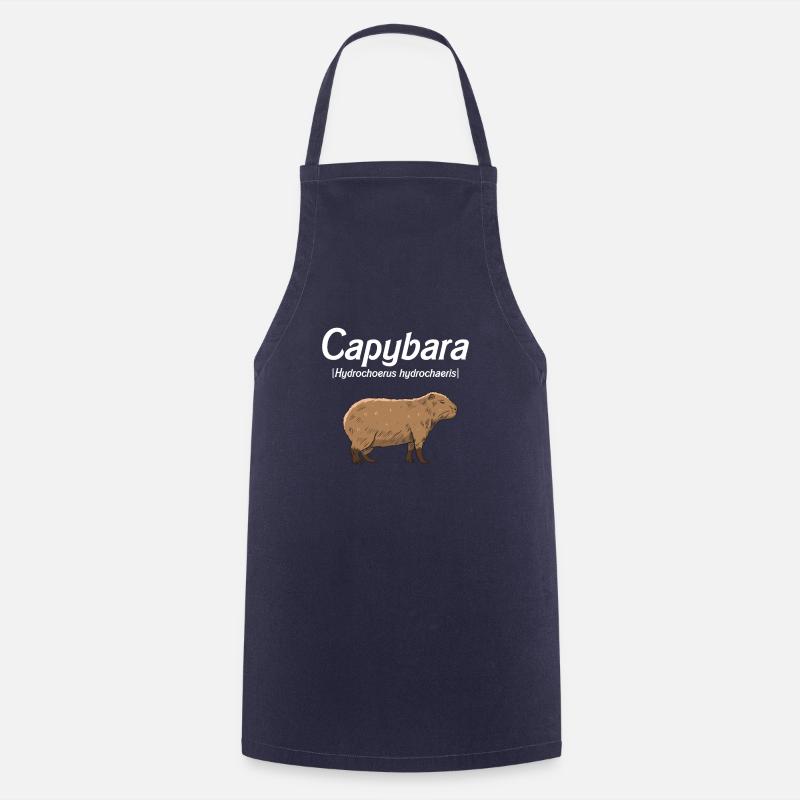 Capybara Idée cadeau Mignon Capybara Capybara - Tablier de cuisine - marine