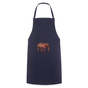 Piano Piano Musicien Cadeau Pianistes - Tablier de cuisine - marine - Devant - AI Model Male 185 dark (185cm)