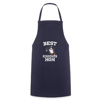 Dog Mom Hunde Spruch Frauchen Berner Sennenhund - Kochschürze - Navy - Vorne - AI Model Male 185 dark (185cm)