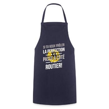 Routier - La perfection - Tablier de cuisine - marine - Devant - AI Model Male 185 dark (185cm)