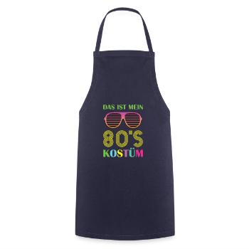 80er Jahre Party Kostüm Retro Geschenk Vintage - Kochschürze - Navy - Vorne - AI Model Male 185 dark (185cm)