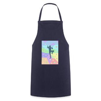 Bouldering Climber Cadeau Mur d’escalade Boulderer - Tablier de cuisine - marine - Devant - AI Model Male 185 dark (185cm)