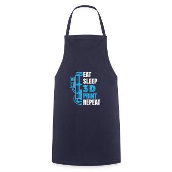 3D Printer Printing 3D Printing Model Builder Gift - Cooking Apron - navy - Front - AI Model Male 185 dark (185cm)
