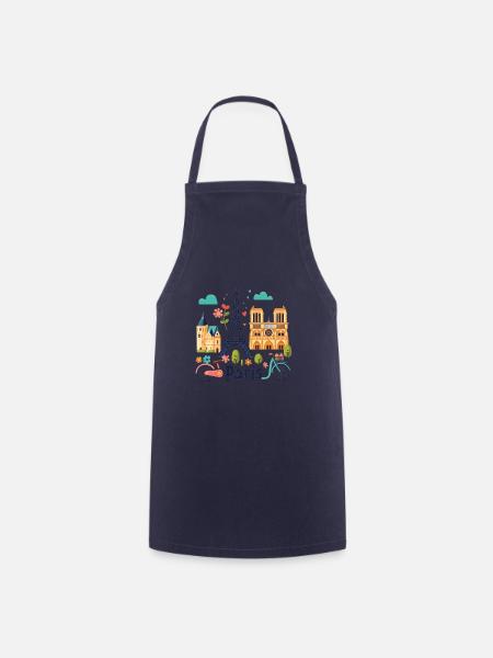 Paris Aventure - Tablier de cuisine - marine