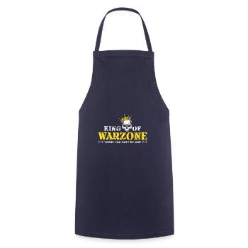 King of Warzone Gamer Cadeaux Calls à Duty Cod - Tablier de cuisine - marine - Devant - AI Model Male 185 dark (185cm)