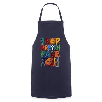 Trop breizh pour toi - Tablier de cuisine - marine - Devant - AI Model Male 185 dark (185cm)