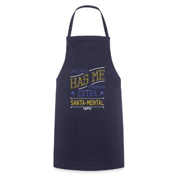 baby cool dino bike moon birthday present - Cooking Apron - navy - Front - AI Model Male 185 dark (185cm)
