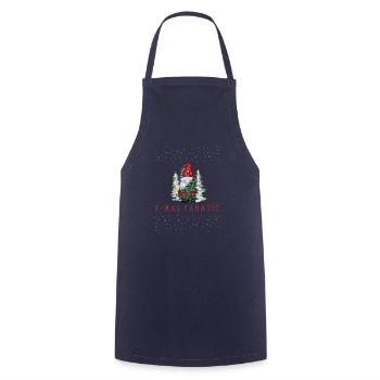 X-Mas Fanatic par Pandido - Tablier de cuisine - marine - Devant - AI Model Male 185 dark (185cm)