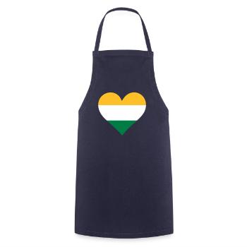 A heart for India - Cooking Apron - navy - Front - AI Model Male 185 dark (185cm)