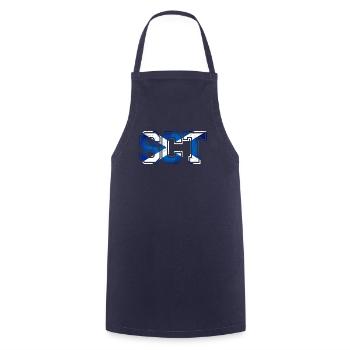 SCT Écosse - Tablier de cuisine - marine - Devant - AI Model Male 185 dark (185cm)