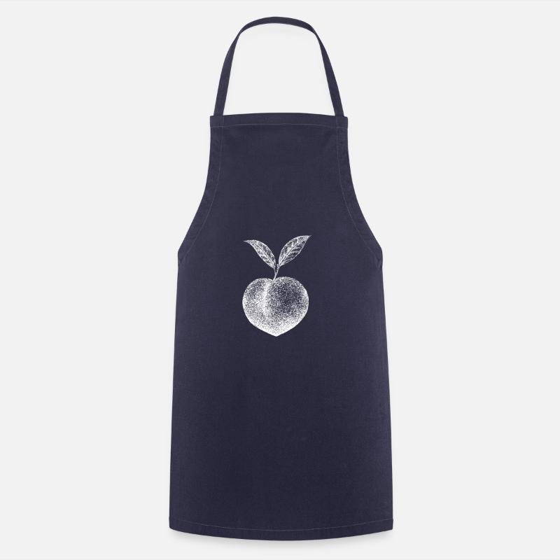 peach - Cooking Apron - navy