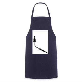 The Shadow Man - Cooking Apron - navy - Front - AI Model Male 185 dark (185cm)