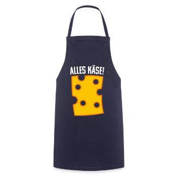 Alles Käse Coole Geschenkideen - Kochschürze - Navy - Vorne - AI Model Male 185 dark (185cm)