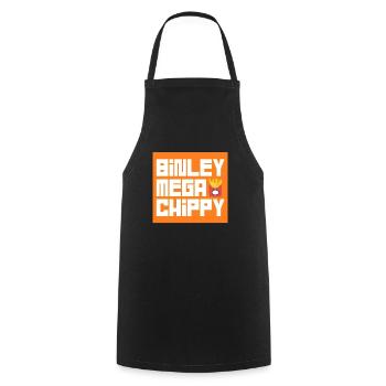 BINLEY Mega Chippy - Kochschürze - Schwarz - Vorne - AI Model Male 185 dark (185cm)