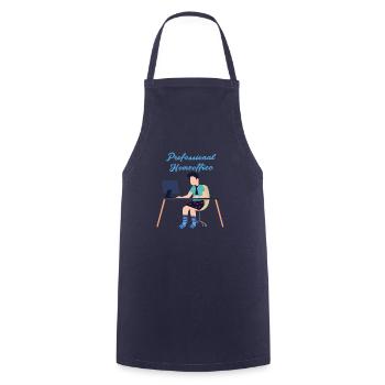 Professionnel, Bureau à domicile, Travail, Bureau - Tablier de cuisine - marine - Devant - AI Model Male 185 dark (185cm)