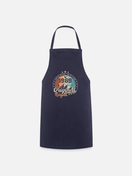 Août 1969 Cadeau D'anniversaire Août 1969 Vintage - Tablier de cuisine - marine