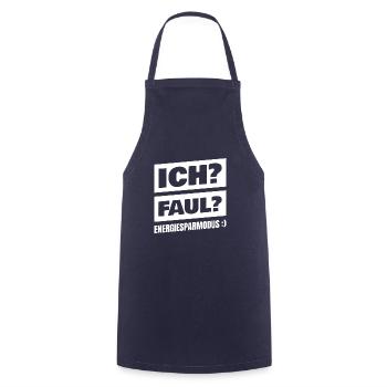 Ich glaube mir nicht mal selbst - Kochschürze - Navy - Vorne - AI Model Male 185 dark (185cm)