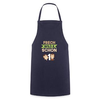 Geschenk 1 Jahr Geburtstag Igel - Kochschürze - Navy - Vorne - AI Model Male 185 dark (185cm)