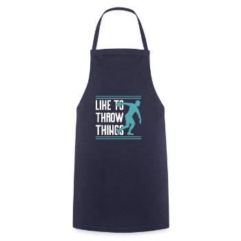 Like To Throw ThingsDiskus werfen - Kochschürze - Navy - Vorne - AI Model Male 185 dark (185cm)