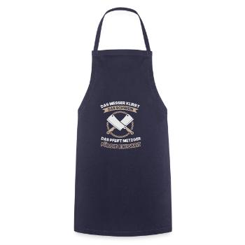 metzger für die ewigkeit - Kochschürze - Navy - Vorne - AI Model Male 185 dark (185cm)