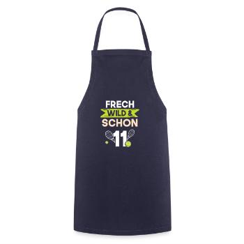 11 Jahre Geburtstag Junge Mädchen Tennis - Kochschürze - Navy - Vorne - AI Model Male 185 dark (185cm)
