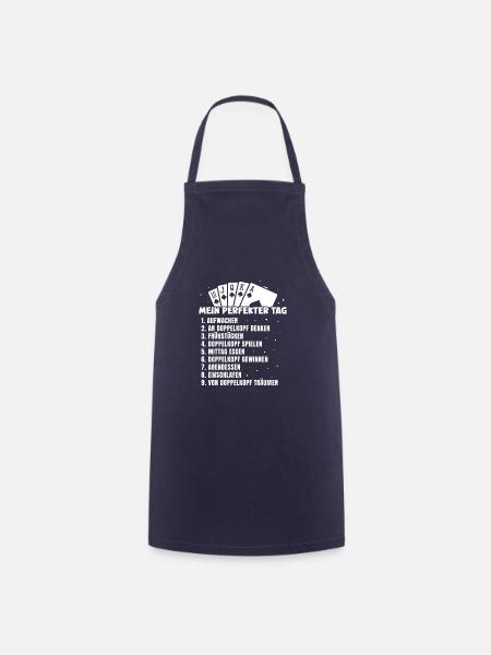 Mein Perfekter Tag Doppelkopf - Kochschürze - Navy