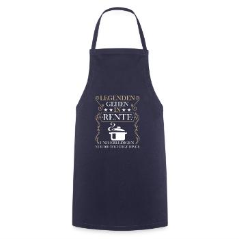 Rentner Rente Rentenbeginn Kochen Koch - Kochschürze - Navy - Vorne - AI Model Male 185 dark (185cm)