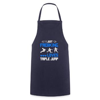 I just freaking loves Tripple Jump - Kochschürze - Navy - Vorne - AI Model Male 185 dark (185cm)