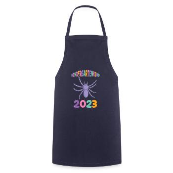 Spinne Kita Kindergarten 2023 - Kochschürze - Navy - Vorne - AI Model Male 185 dark (185cm)