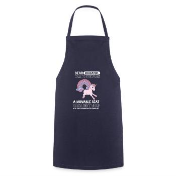 Einhorn Kita Kindergarten 2023 - Kochschürze - Navy - Vorne - AI Model Male 185 dark (185cm)