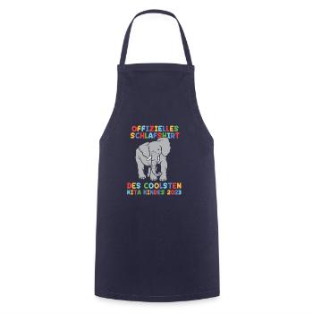 Elefant Kita Kindergarten 2023 - Kochschürze - Navy - Vorne - AI Model Male 185 dark (185cm)