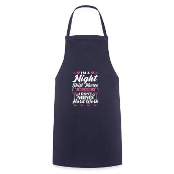 Im a Night Shift Nurse - Kochschürze - Navy - Vorne - AI Model Male 185 dark (185cm)