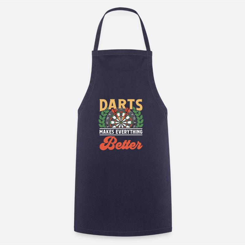 Darts makes everything better - Kochschürze - Navy